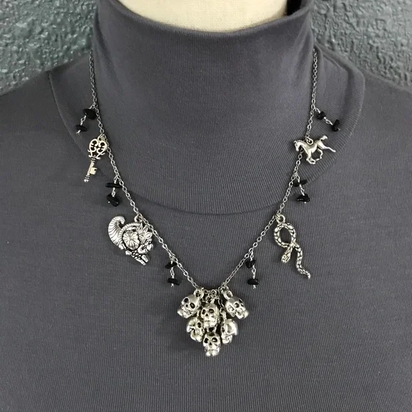 "Hades: God of the Underworld" Pluto Greek Roman Mythology Handmade Necklace - Picture 6 of 14